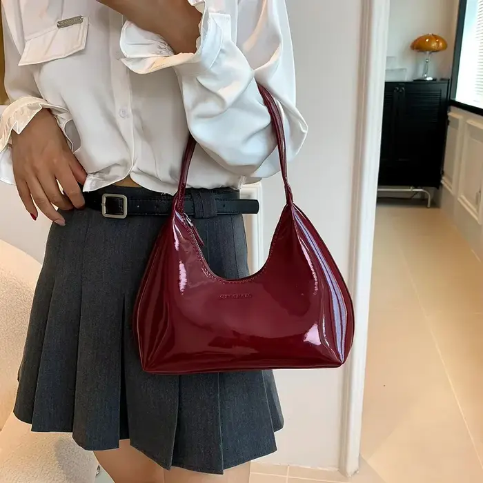 Sac à bandoulière bordeaux pour femmes