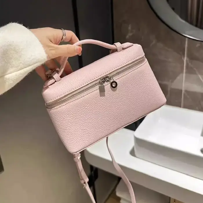Sac à bandoulière en grain de litchi