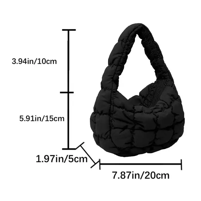 Mini sacs plissés effet nuage pour femmes
