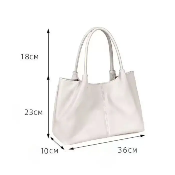 Sac à bandoulière blanc Simple en cuir PU pour femmes