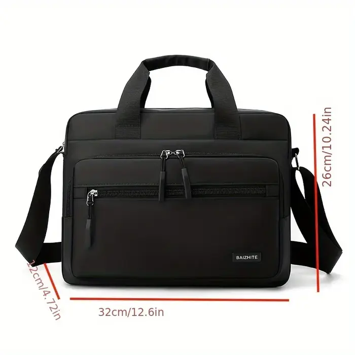 BALTHIE Sac bandoulière grande capacité pour homme, polyvalent, décontracté et professionnel, avec s