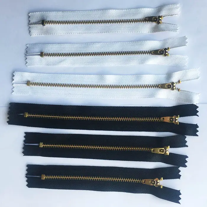Fermeture Éclair en Métal pour Couture de Jeans