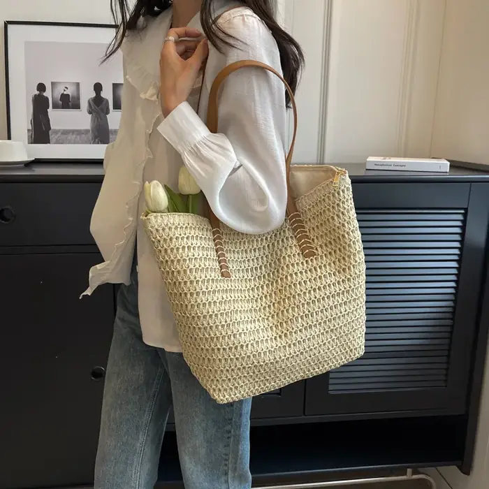 Sac à main à bandoulière tissé à la main pour femmes