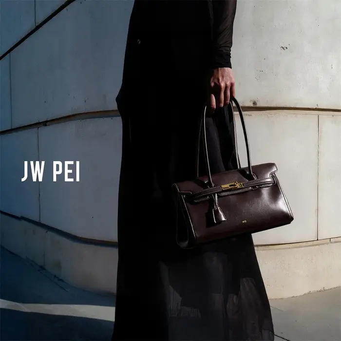 Sac à main JW PEI Yara pour femme, sac fourre-tout noir en cuir végétalien, sac à bandoulière de cré