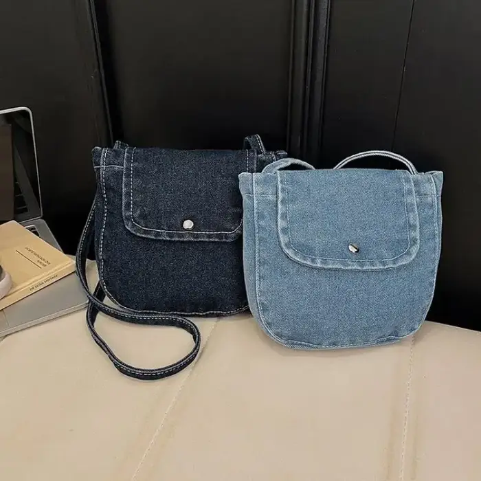 Sac à bandoulière en jean pour femme