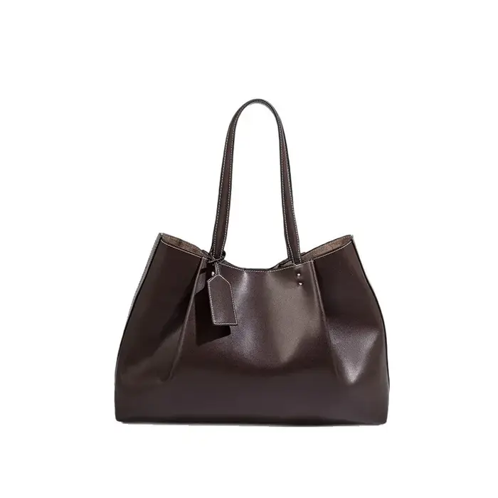 Z Home transfrontalier grande capacité en cuir souple sac fourre-tout à bandoulière unique femmes sac à main de banlieue élégant à la mode Match quotidien