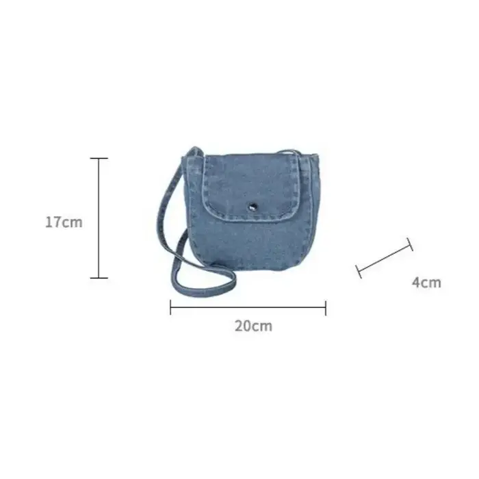 Sac à bandoulière en jean tendance pour femme – Sac à main polyvalent et décontracté pour le quotidien