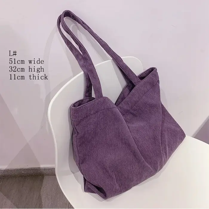 Sac à main en velours côtelé pour femmes