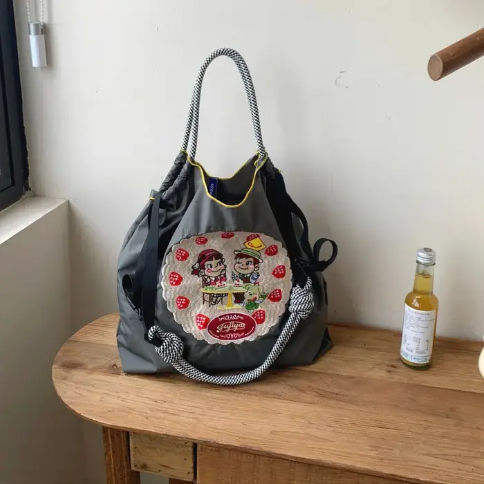 Sac de shopping brodé de style japonais