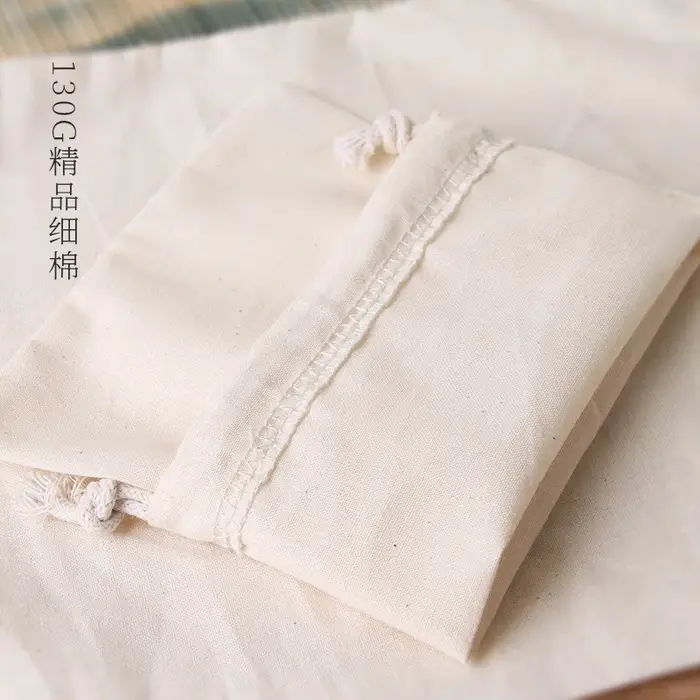 10 pièces sacs en coton cadeau pochette à cordon boîte-cadeau