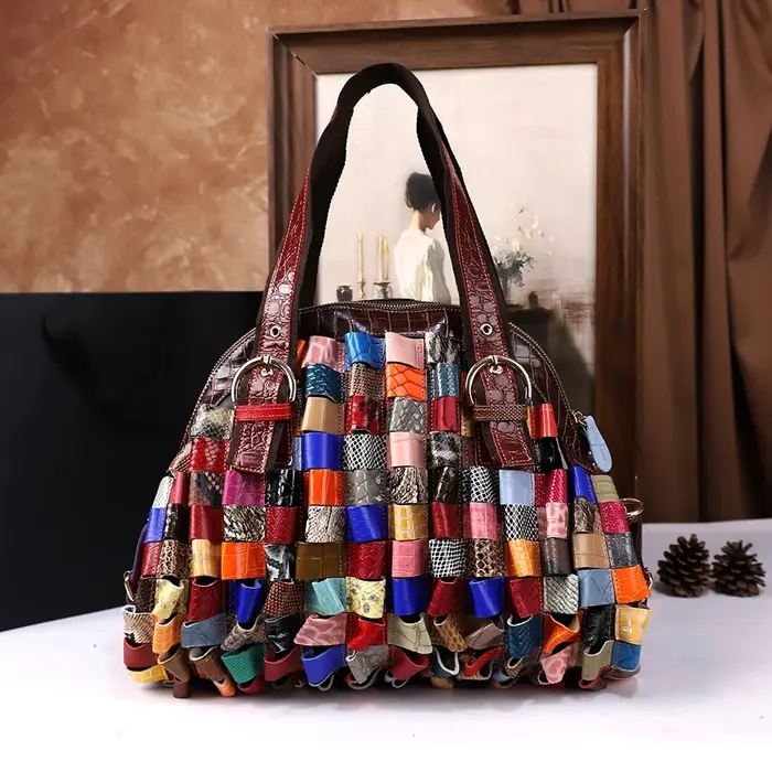 2025 nouveau sac en cuir pour femmes, sac à main décontracté de grande capacité, sac à bandoulière r
