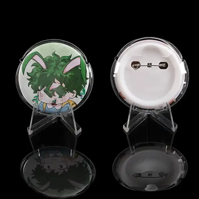 Étui de protection transparent pour badge Anime, sac Ita, étui à épingles, manchon d'affichage, manchon de protection en PVC, étui de rangement, 5 pièces