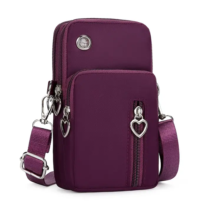 Sac à bandoulière compact pour femme – Peut contenir téléphone