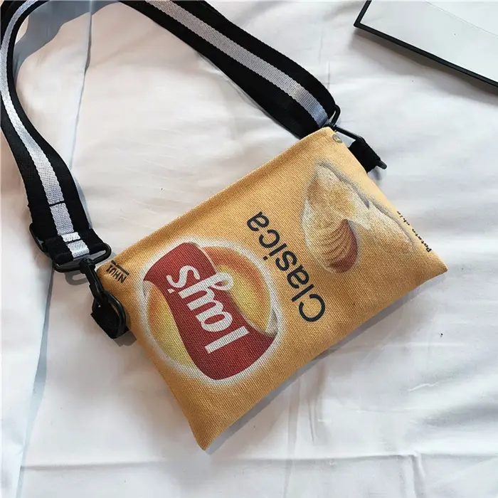 Sac à main à bandoulière en toile pour femmes
