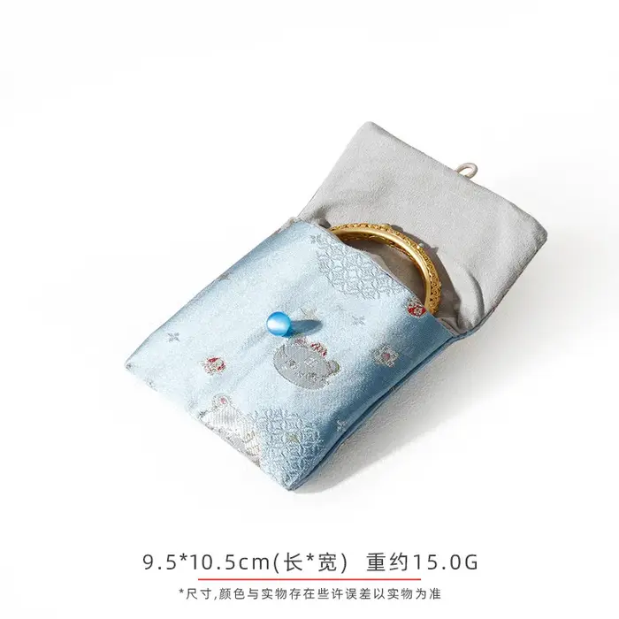 Sac à bijoux brodé Vintage