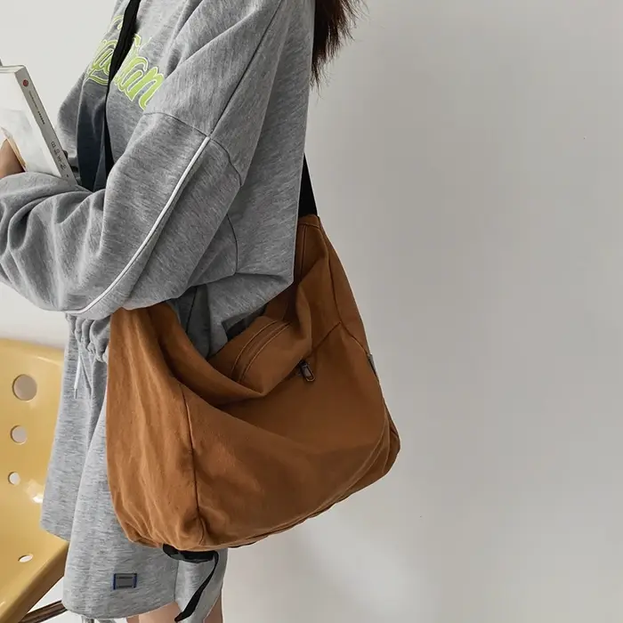 Sac à Bandoulière en Toile de Loisirs pour Femme