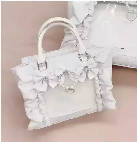 Sacs à main Lolita en dentelle à volants pour femmes