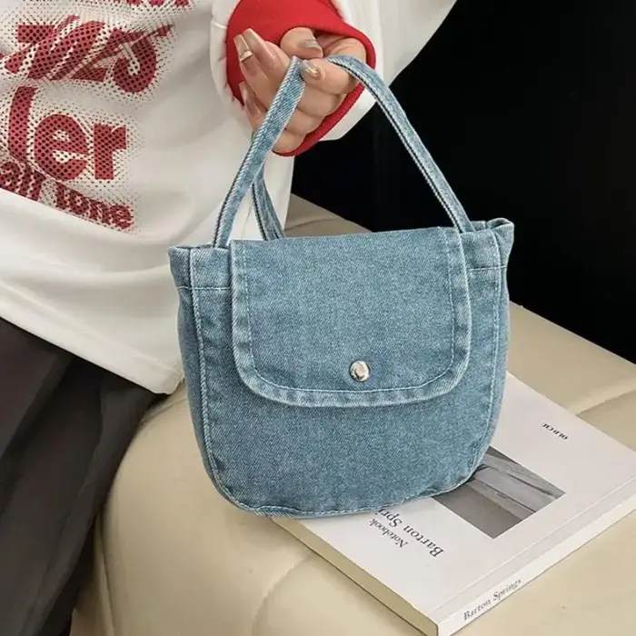 Sac à bandoulière en jean pour femme