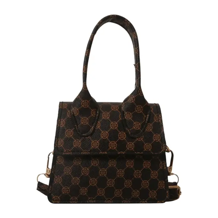 Sac à main carré rétro imprimé tendance pour femme