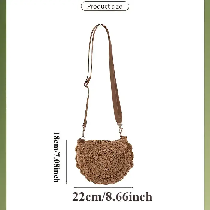 Nouveau sac à main vintage tressé