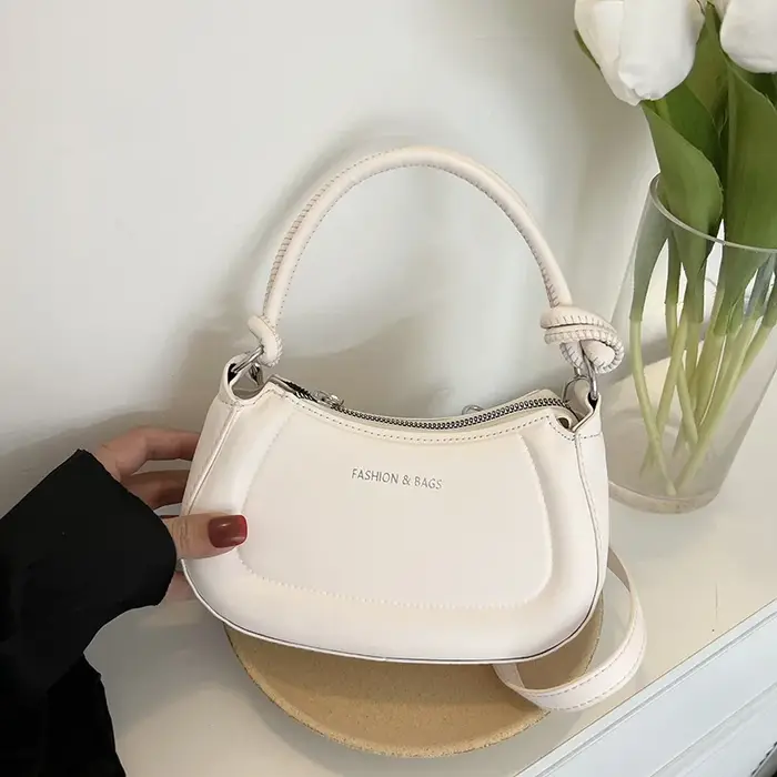Sac à main de luxe français pour femme, sacs à main pour femmes, couleur unie, texture haut de gamme