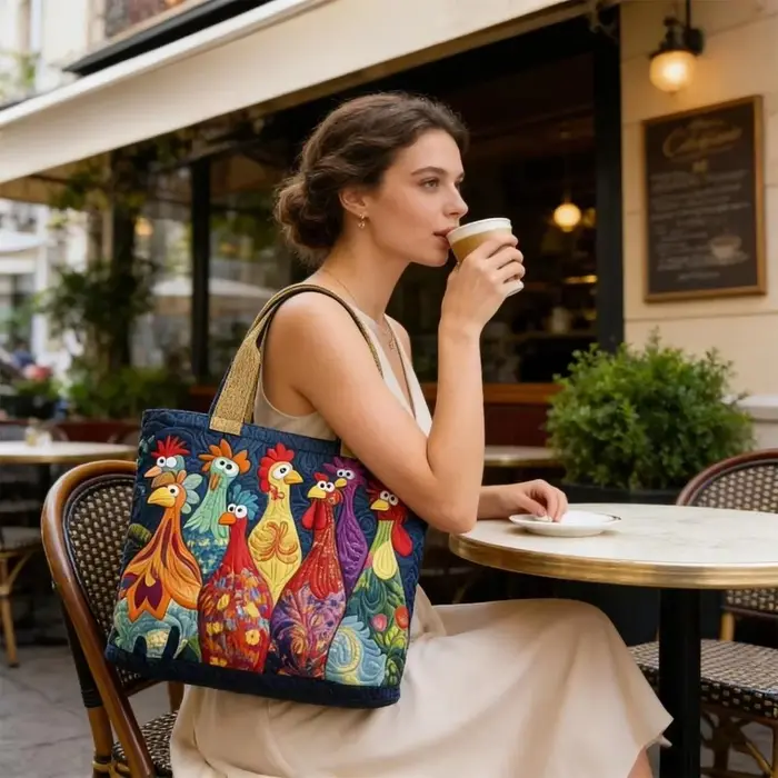 Sac fourre-tout matelassé vintage tendance