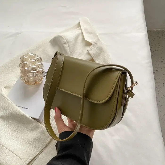 Petit sac de selle rétro à Texture avancée pour femmes, sacoche populaire assortie avec tout, sacs s