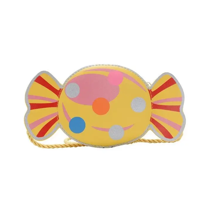 Mini sac à bandoulière pour fille – Sac à main couleur bonbon avec nœud