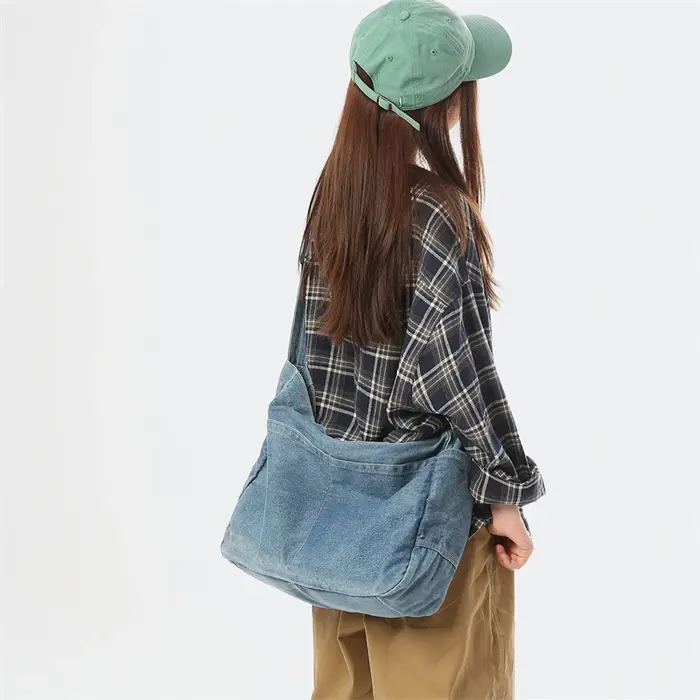 Sac à bandoulière en Denim Simple pour femmes
