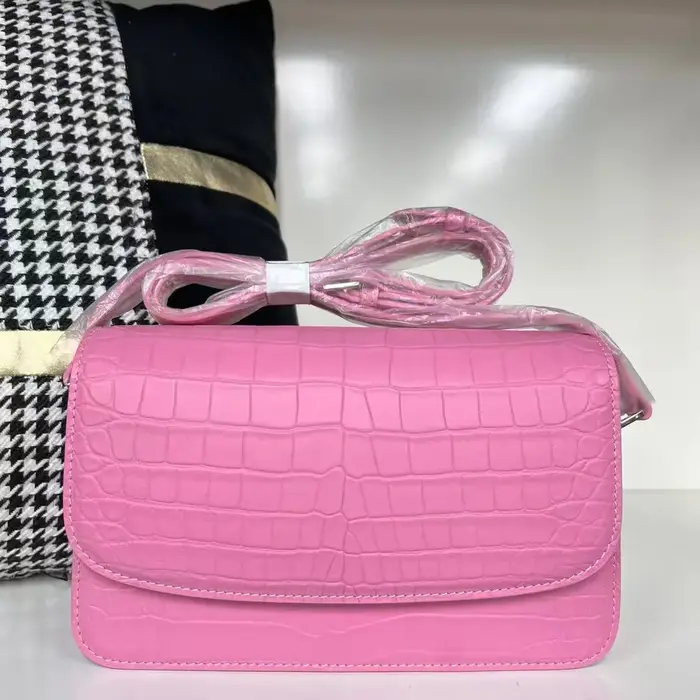 1 sac à bandoulière en cuir de Crocodile véritable de petite taille pour femmes sac