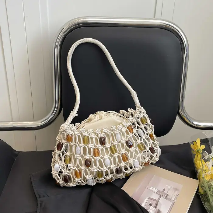 Sac à bandoulière bohème tissé à la main pour femme