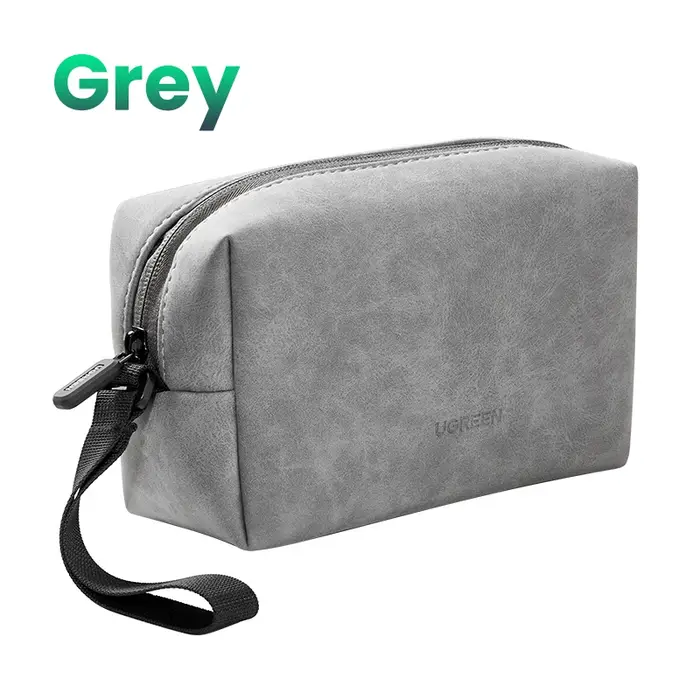 UGREEN – sac de rangement en cuir, sac de rangement pour écouteurs filaires, écouteurs câble USB, té