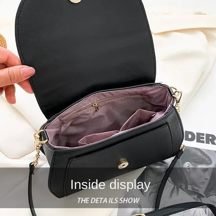 Été marin lune dames sac à main noir Luna chat forme chaîne sac à bandoulière en cuir PU femmes messager