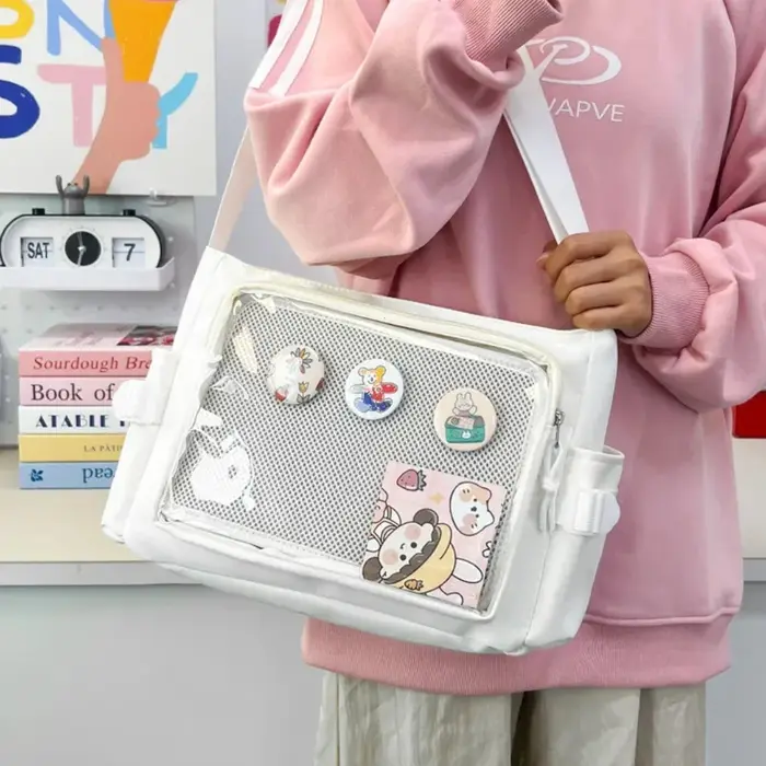 Sac à bandoulière Transparent japonais Y2K Lolita