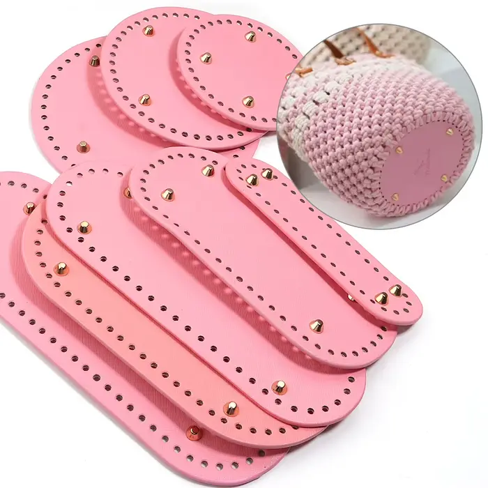 12 /15 /18cm sac rond bas Shaper Rivets sac Crochet tissé à la main bricolage pour coussin fait