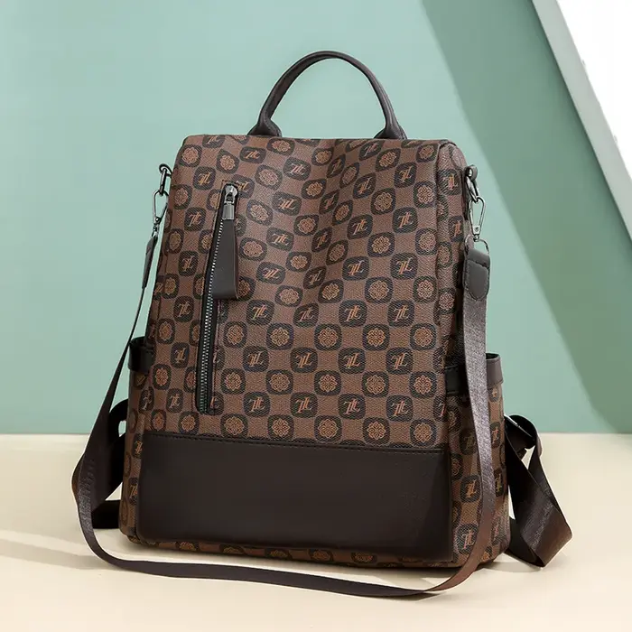 Sac à dos antivol avec lettres imprimées