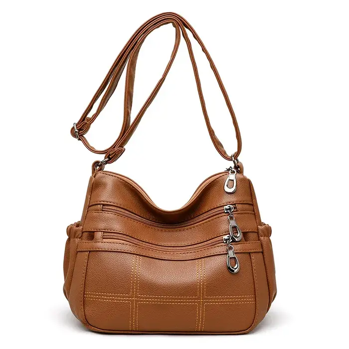 Sac à main en cuir souple pour femme