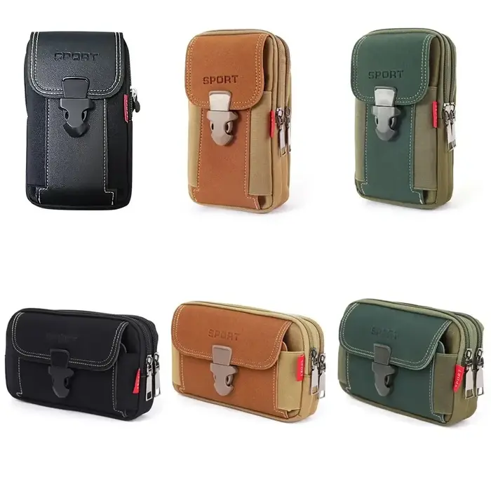 Pochette de ceinture unisexe pour téléphone portable pour hommes