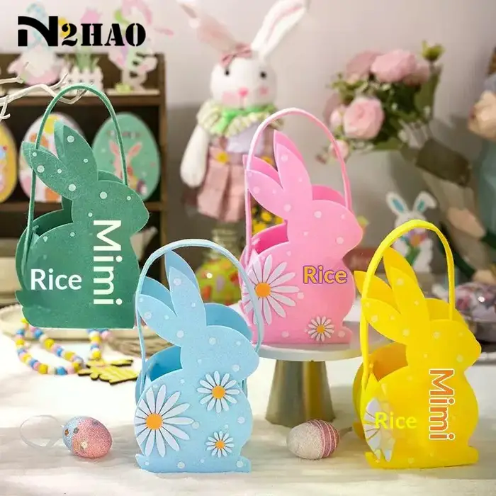 Sac fourre-tout en feutre doux pour bonbons