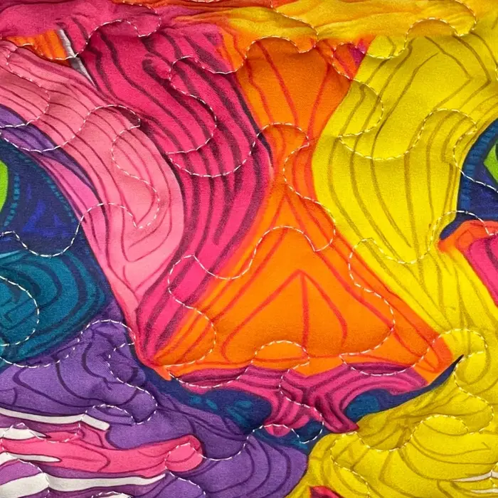 Sac de voyage matelassé imprimé 3D tendance pour femme