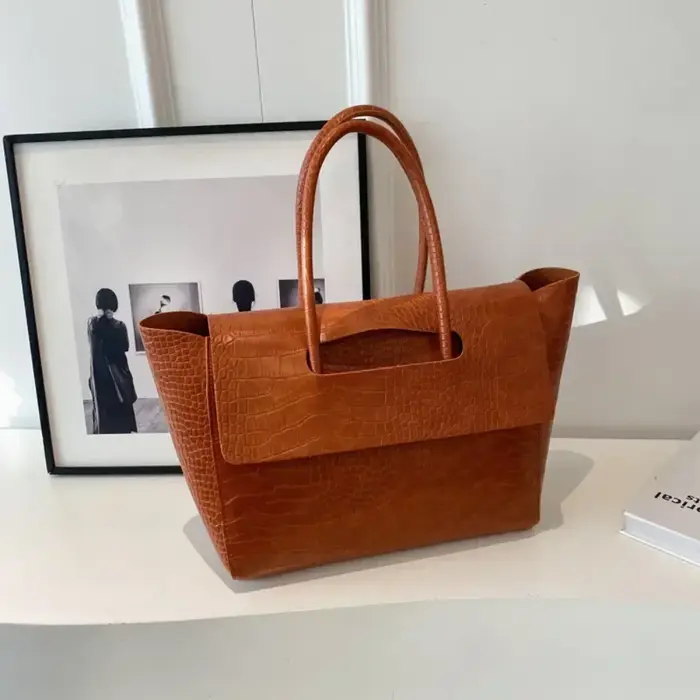 Sac à main de luxe motif Crocodile pour femmes