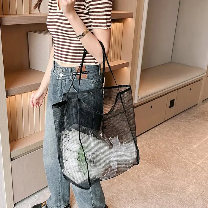 Sac de plage en maille