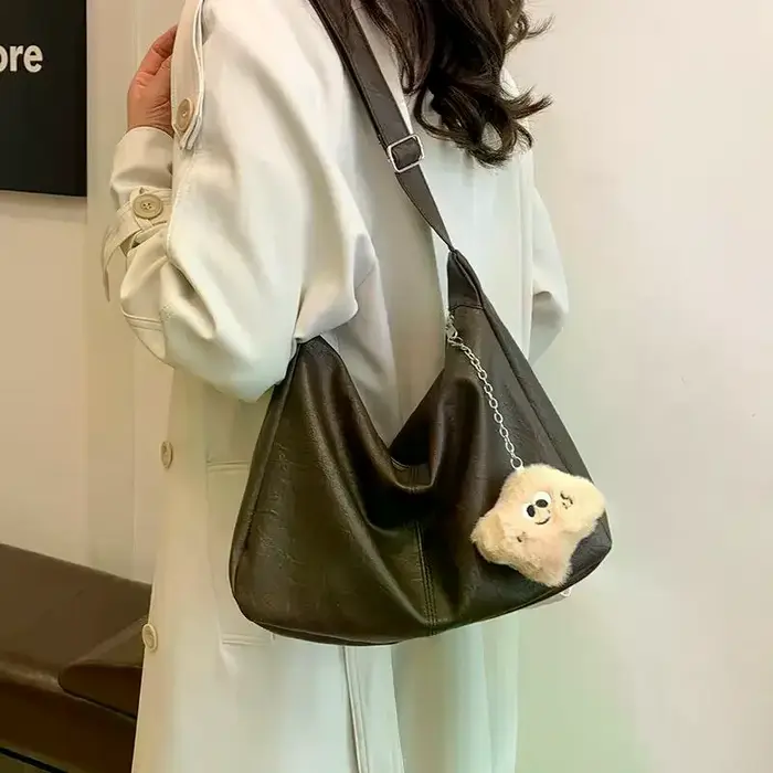 Sac à bandoulière classique en cuir PU