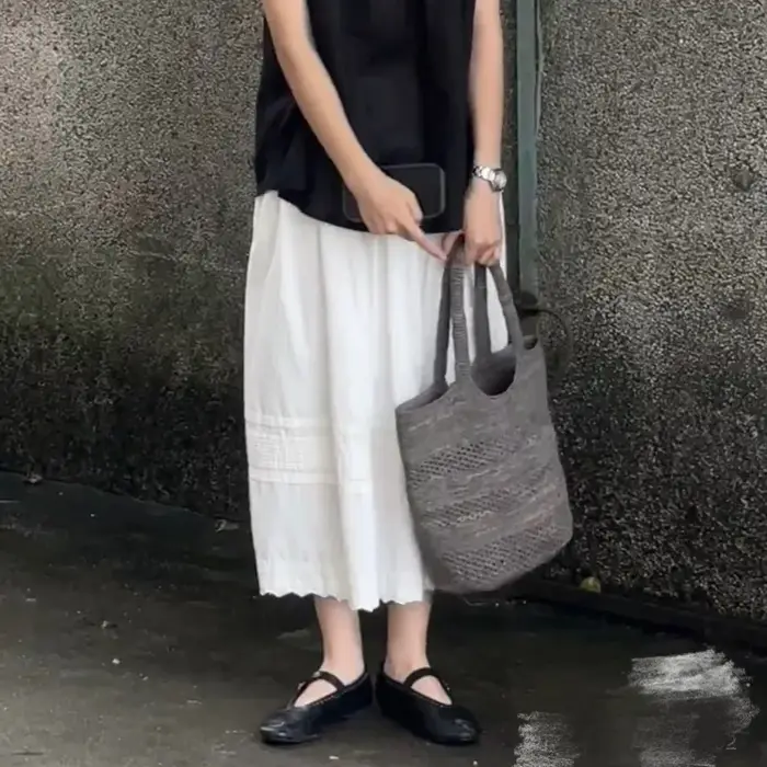 Sac fourre-tout tissé en raphia