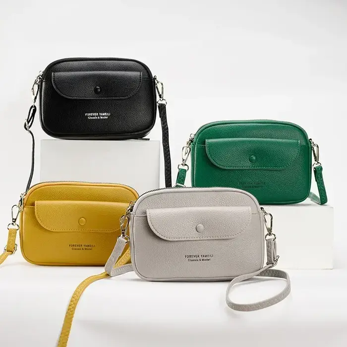 Mini Sac Femme 2026 NOUVEAU Sacs à Bandoulière pour Femmes Petit Sac Carré Noir Vert Blanc Gris Rose Jaune Abricot Bolso Mujer