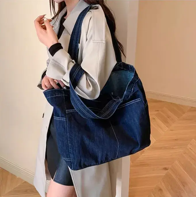 Sac fourre-tout en Denim Vintage
