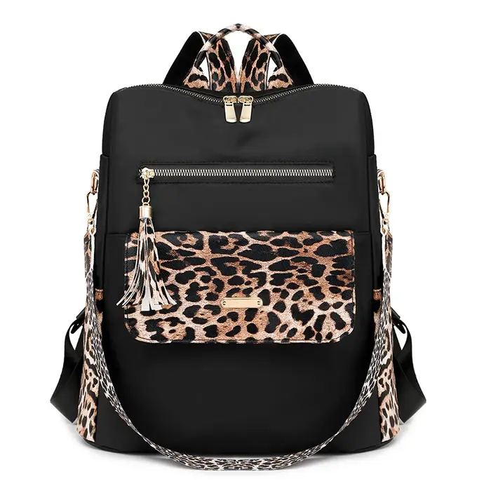 Sac à dos en nylon de grande capacité pour femmes, sac à dos bloquant les documents, sac à main étud