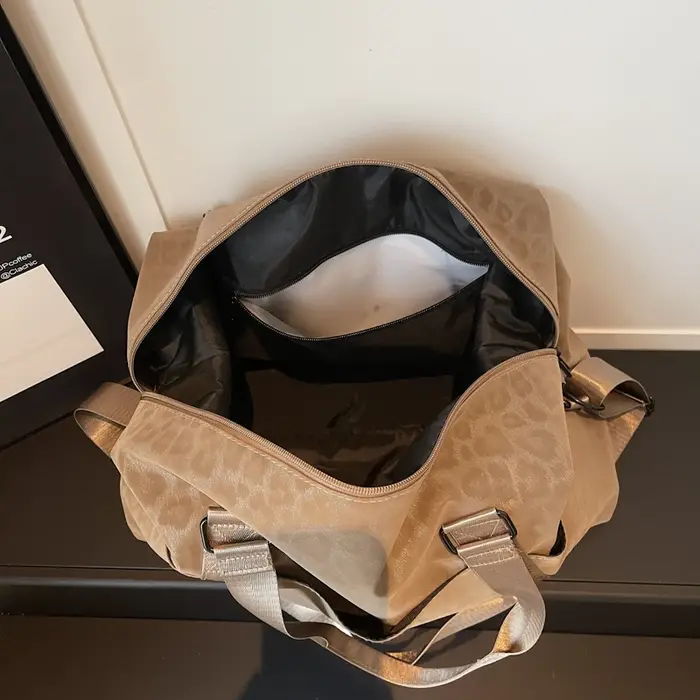 Sac de sport imprimé léopard