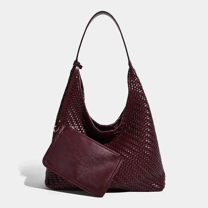 2025 Nouveau In Vintage Grande Capacité Underarm Épaule Livraison rapide main Weave Composite sacs fourre-tout