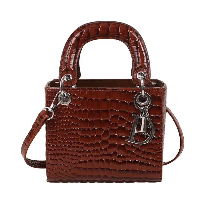 Sac à bandoulière élégant en cuir pour femme, sac à main de luxe de créateur, sac fourre-tout classi